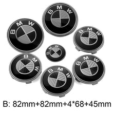 Load image into Gallery viewer, 7pcs Set Black BMW Logo Emblems
