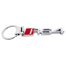Load image into Gallery viewer, Audi RS4 Metal Logo Keychain
