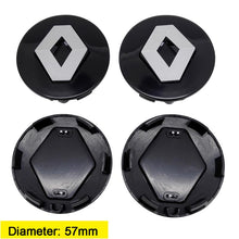 Load image into Gallery viewer, 58mm 57mm Car Wheel Center Hub Caps Covers Emblem for Renault Clio 4 Megane 2 3 Laguna Duster Captur Fluence Kadjar Espace
