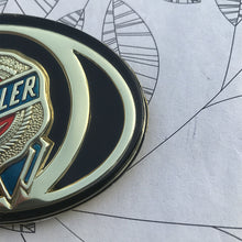 Load image into Gallery viewer, Chrysler Grille Emblem - Black+Gold
