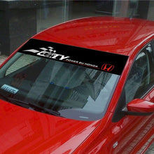 Load image into Gallery viewer, Powered By Honda Reflective Windshield Sticker
