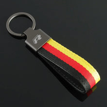 Load image into Gallery viewer, Volkswagen / R / R line Logo Germany Flag Keychain - 02
