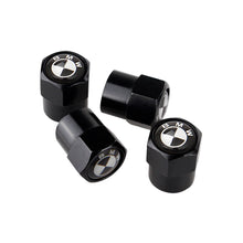 Load image into Gallery viewer, 4pcs BMW Black&amp;White Logo Tire Valve Caps
