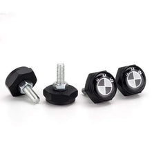 Load image into Gallery viewer, 4pcs License Plate Screws for BMW Frame - Black Logo
