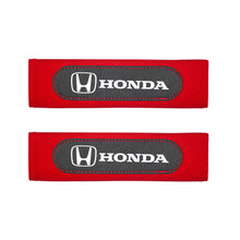 Load image into Gallery viewer, 2pcs Honda Logo Seat Belt Pads-Different Colors
