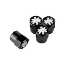 Load image into Gallery viewer, 4pcs Tire Valve Caps with British Black &amp; White flag
