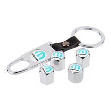 Load image into Gallery viewer, 4pcs Mopar Logo Tire Valve Caps + 1 Keychain
