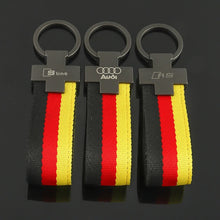 Load image into Gallery viewer, Audi RS / SlineLogo Germany Flag Keychain - Style 3
