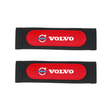 Load image into Gallery viewer, 2pcs Volvo Red Black Seat Belt Pads
