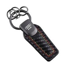 Load image into Gallery viewer, Audi Quattro/ Rline /RS Logo Leather Keychain
