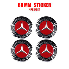 Load image into Gallery viewer, 56/60/65/75mm Mercedes-Benz Wheel Center Hub Aluminum Stickers

