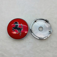 Load image into Gallery viewer, 4pcs 60mm Ferrari Wheel Hub Center Caps
