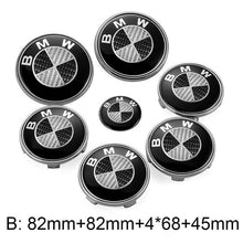 Load image into Gallery viewer, 7pcs Set Black BMW Logo Emblems
