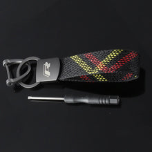 Load image into Gallery viewer, Volkswagen / Rline Logo Braided Keychain
