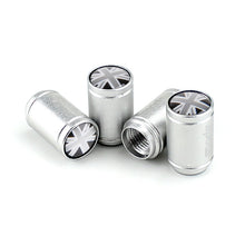 Load image into Gallery viewer, 4pcs Black British Flag Logo Tire Valve Caps
