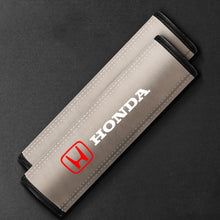 Load image into Gallery viewer, 2pcs Honda Logo Leather Seat Belt Pads
