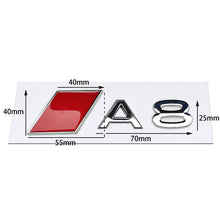 Load image into Gallery viewer, Audi Trunk Emblem Metal - Silver

