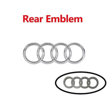 Load image into Gallery viewer, ABS Car Front Grille Bonnet Emblem for Audi A3 A4 A4L A5 A6 A6L A7 Q2L Q3 Q5 Supercar Q7 Q8 TT S4 S5 S6 S7 R8 Rear Trunk Badge
