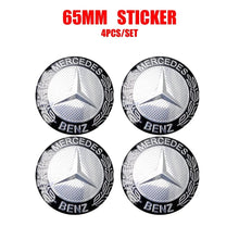 Load image into Gallery viewer, 56/60/65/75mm Mercedes-Benz Wheel Center Hub Aluminum Stickers
