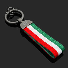 Load image into Gallery viewer, Volkswagen / R line Logo Italian Flag Keychain
