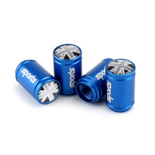Load image into Gallery viewer, 4pcs Black British Flag Logo Tire Valve Caps

