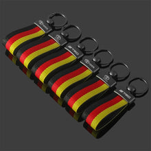 Load image into Gallery viewer, Volkswagen Logo Germany Flag Keychain
