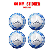 Load image into Gallery viewer, 56/60/65/75mm Mercedes-Benz Wheel Center Hub Aluminum Stickers
