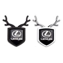 Load image into Gallery viewer, 2pcs Lexus Logo Shield Antler Emblems
