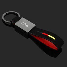 Load image into Gallery viewer, Audi RS / Sline Logo Leather Keychain
