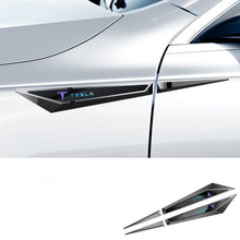 Load image into Gallery viewer, 2pcs Tesla Fender Emblem- white/laser
