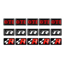 Load image into Gallery viewer, 10pcs Volkswagen GTI R Buttons Vinyl Decals
