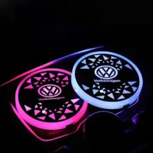 Load image into Gallery viewer, 2Pcs Volkswagen Logo LED Cup Coasters Pads

