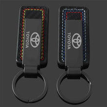 Load image into Gallery viewer, Toyota Logo Leather Keychain
