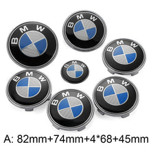Load image into Gallery viewer, 7pcs Set Black BMW Logo Emblems

