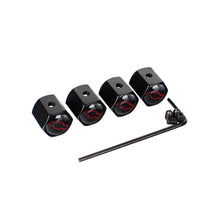 Load image into Gallery viewer, 4pcs Chevrolet Logo Anti-theft Tire Valve Caps - Black Red
