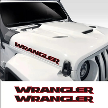 Load image into Gallery viewer, 2pcs Jeep Wrangler Hood Vinyl Stickers - 80x7.5cm
