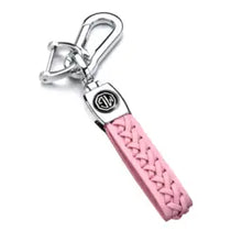 Load image into Gallery viewer, MG Woven Leather Keychain
