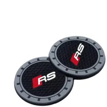 Load image into Gallery viewer, 2pcs Audi / Rs Logo Auto Cup Holder Mats
