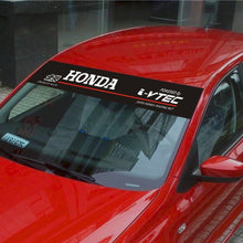 Load image into Gallery viewer, Powered By Honda Reflective Windshield Sticker

