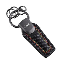 Load image into Gallery viewer, Audi Quattro/ Rline /RS Logo Leather Keychain
