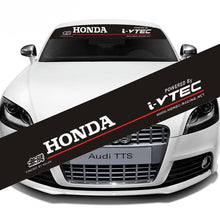Load image into Gallery viewer, Powered By Honda Reflective Windshield Sticker

