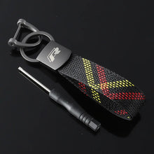 Load image into Gallery viewer, Volkswagen / Rline Logo Braided Keychain
