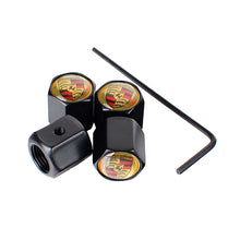 Load image into Gallery viewer, 4pcs Porsche Logo Anti-theft Tire Valve Caps

