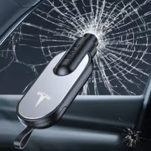 Load image into Gallery viewer, Tesla Logo Seat Belt Cutter and Hammer
