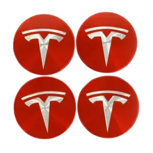 Load image into Gallery viewer, 4pcs 56mm Tesla Logo Wheel Center Covers
