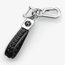 Load image into Gallery viewer, Honda Logo Keychain Braided Leather Rope
