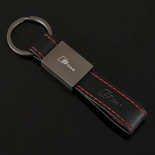 Load image into Gallery viewer, Audi RS / Sline Logo Leather Keychain
