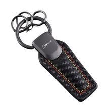 Load image into Gallery viewer, Audi Quattro/ Rline /RS Logo Leather Keychain
