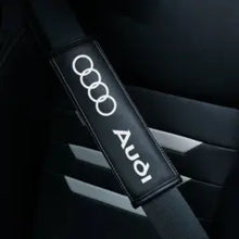 Load image into Gallery viewer, 2pcs Audi / Sline Logo Seat Belt Pads
