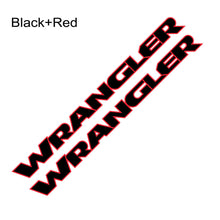 Load image into Gallery viewer, 2pcs Jeep Wrangler Hood Vinyl Stickers - 80x7.5cm
